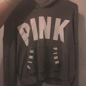 PINK cropped hoodie